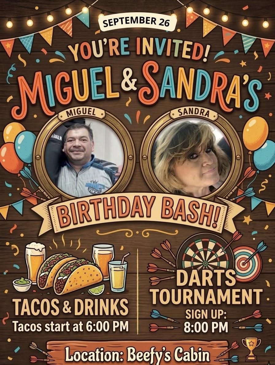 Miguel & Sandra's Birthday Bash poster 1