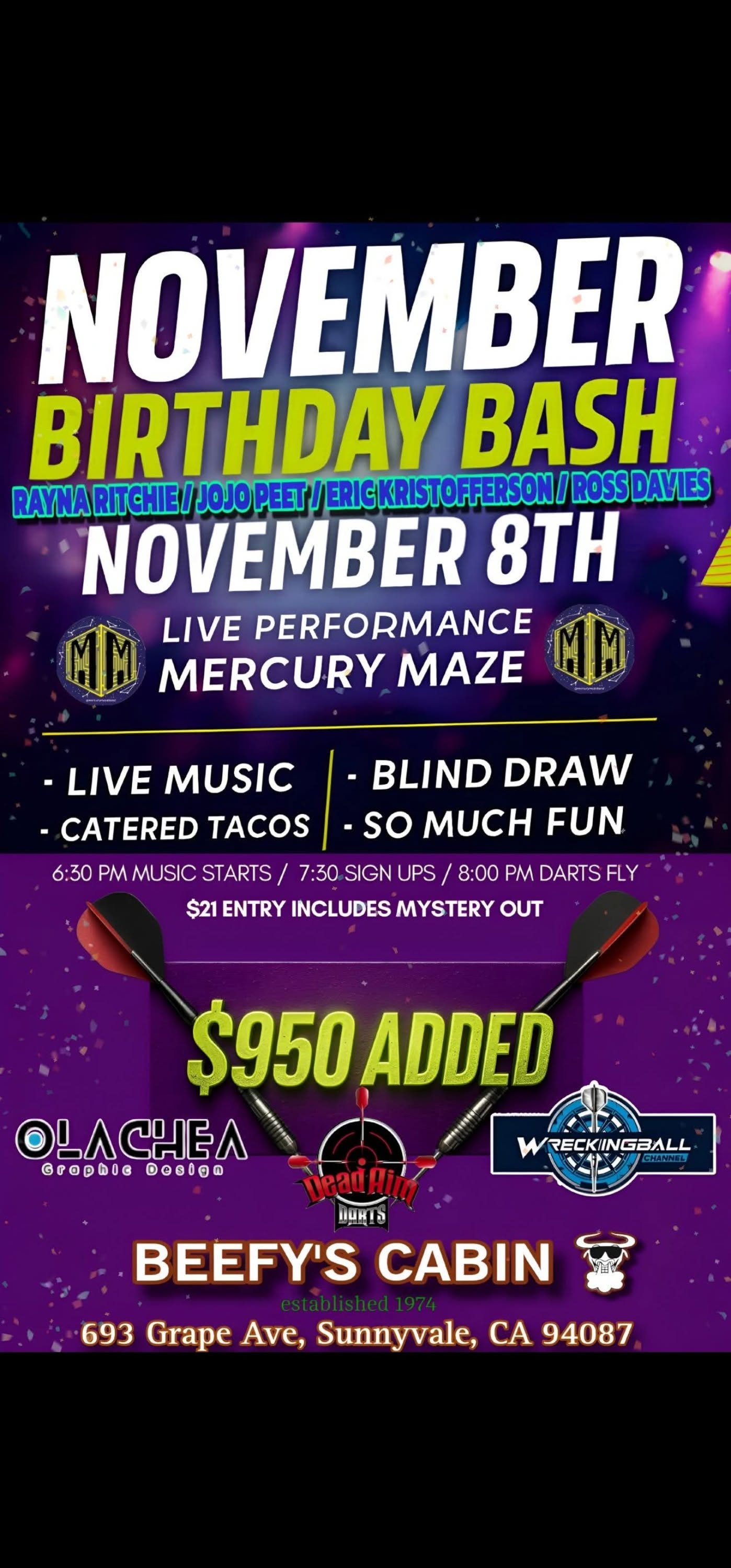 November 2025 Birthday Bash poster 1